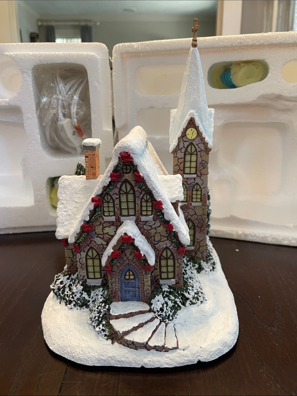 Vintage Thomas Kinkade Hawthorn Village Glad Tidings Church